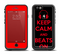 The Keep Calm & Beats On Red Apple iPhone 6 LifeProof Fre Case Skin Set