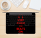 The Keep Calm & Beats On Red Skin Kit for the 12" Apple MacBook (A1534)