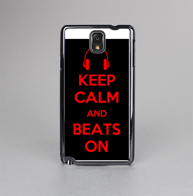 The Keep Calm & Beats On Red Skin-Sert Case for the Samsung Galaxy Note 3