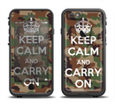 The Keep Calm & Carry On Camouflage Apple iPhone 6/6s Plus LifeProof Fre Case Skin Set