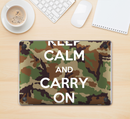 The Keep Calm & Carry On Camouflage Skin Kit for the 12" Apple MacBook (A1534)