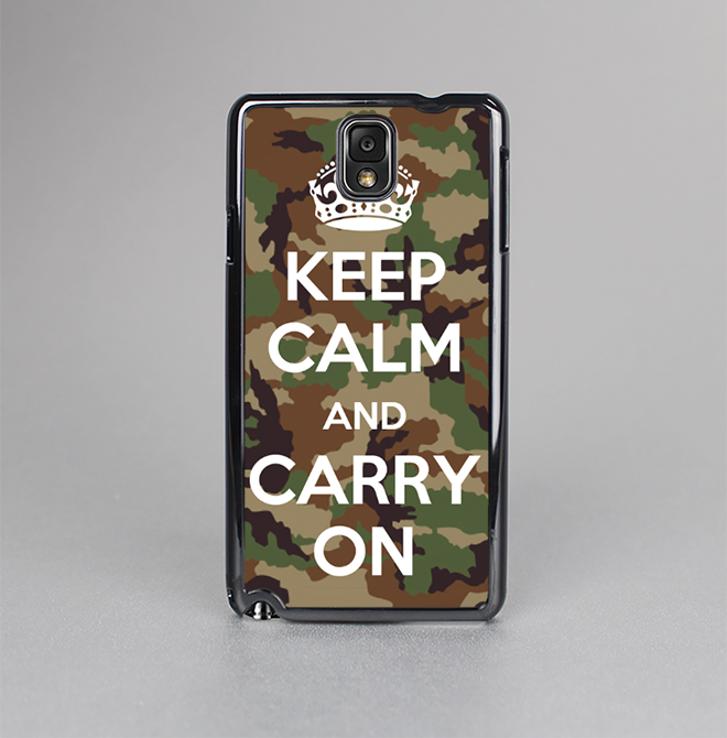 The Keep Calm & Carry On Camouflage Skin-Sert Case for the Samsung Galaxy Note 3