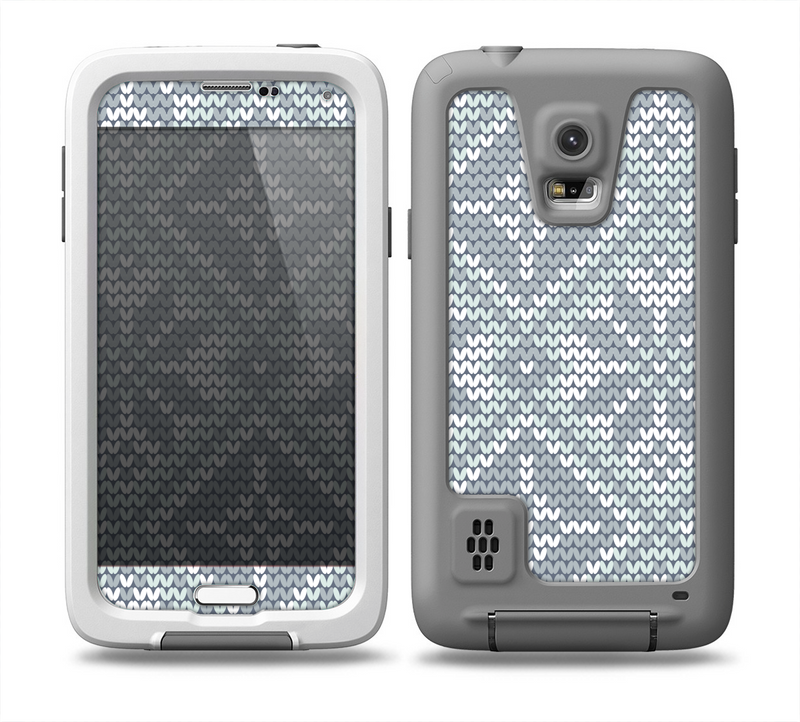 The Knitted Snowflake Fabric Pattern Skin for the Samsung Galaxy S5 frē LifeProof Case