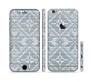 The Knitted Snowflake Fabric Pattern Sectioned Skin Series for the Apple iPhone 6s Plus