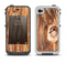 The Knobby Raw Wood Apple iPhone 4-4s LifeProof Fre Case Skin Set