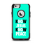 The Know Jesus Know Peace - White and Black Over Teal Apple iPhone 6 Otterbox Commuter Case Skin Set