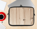 The LIght-Grained Wood Ink-Fuzed NeoPrene MacBook Laptop Sleeve