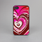 The Large Deep Pink Heart Skin-Sert for the Apple iPhone 4-4s Skin-Sert Case