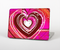The Large Deep Pink Heart Skin Set for the Apple MacBook Pro 15" with Retina Display