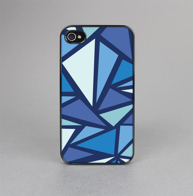 The Large Vector Shards of Blue Skin-Sert for the Apple iPhone 4-4s Skin-Sert Case