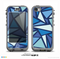 The Large Vector Shards of Blue Skin for the iPhone 5c nüüd LifeProof Case