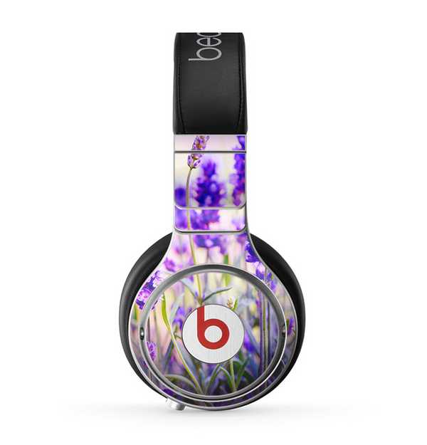 The Lavender Flower Bed Skin for the Beats by Dre Pro Headphones
