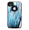 The Layered Blue HD Strips Skin for the iPhone 4-4s OtterBox Commuter Case