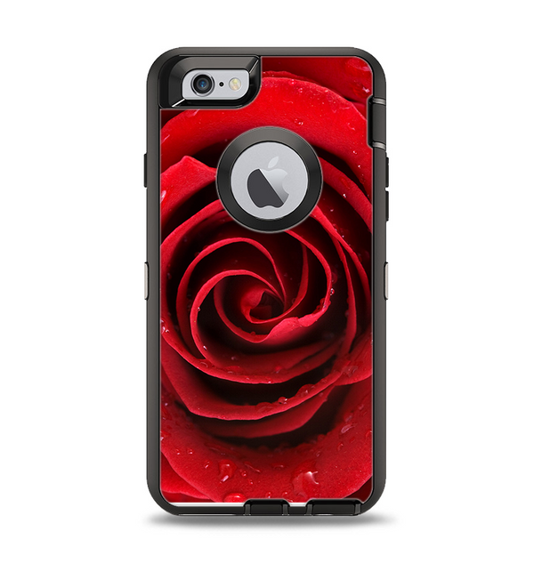 The Layered Red Rose Apple iPhone 6 Otterbox Defender Case Skin Set