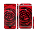 The Layered Red Rose Sectioned Skin Series for the Apple iPhone 6/6s Plus