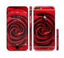 The Layered Red Rose Sectioned Skin Series for the Apple iPhone 6s Plus