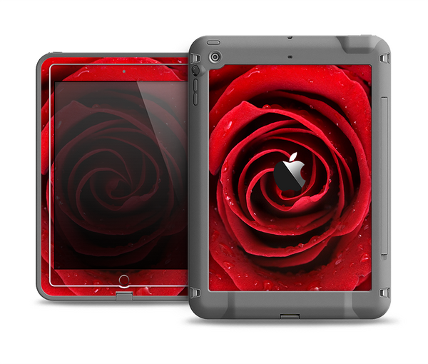 The Layered Red Rose Apple iPad Air LifeProof Fre Case Skin Set