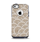 The Layered Tan Circle Pattern Apple iPhone 5c Otterbox Commuter Case Skin Set