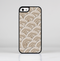 The Layered Tan Circle Pattern Skin-Sert Case for the Apple iPhone 5-5s