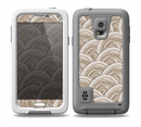 The Layered Tan Circle Pattern Skin for the Samsung Galaxy S5 frē LifeProof Case
