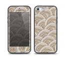 The Layered Tan Circle Pattern Skin Set for the iPhone 5-5s Skech Glow Case