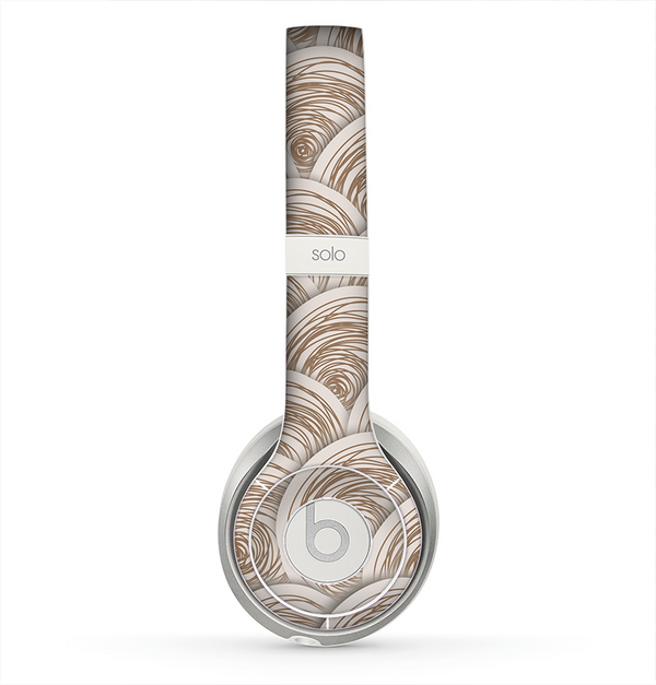 The Layered Tan Circle Pattern Skin for the Beats by Dre Solo 2 Headphones