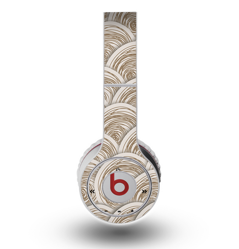 The Layered Tan Circle Pattern Skin for the Original Beats by Dre Wireless Headphones
