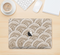 The Layered Tan Circle Pattern Skin Kit for the 12" Apple MacBook (A1534)