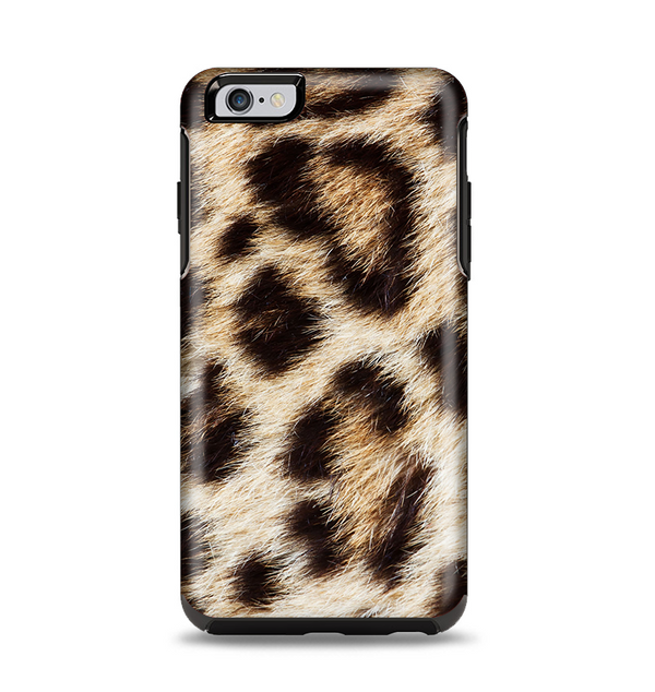 The Leopard Furry Animal Hide Apple iPhone 6 Plus Otterbox Symmetry Case Skin Set