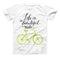 The Life is a Beautiful Ride ink-Fuzed Unisex All Over Full-Printed Fitted Tee Shirt
