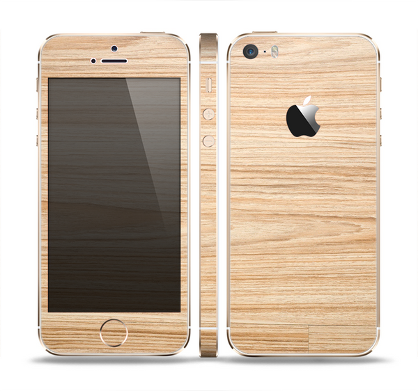 The LightGrained Hard Wood Floor Skin Set for the Apple iPhone 5s