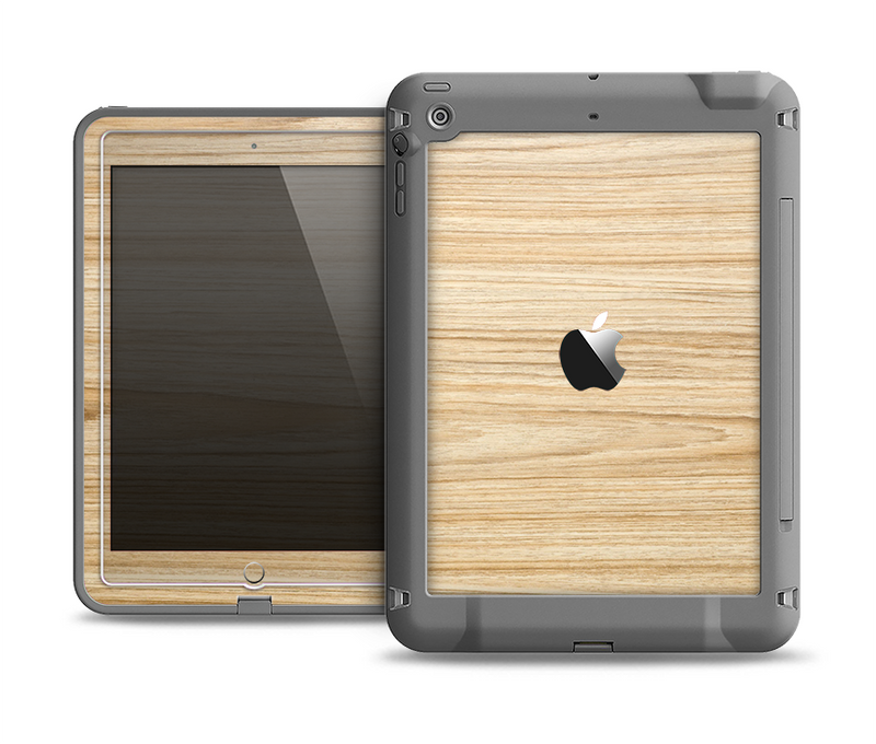 The LightGrained Hard Wood Floor Apple iPad Air LifeProof Fre Case Skin Set