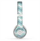 The LightTeal-Colored Chevron Pattern Skin for the Beats by Dre Solo 2 Headphones