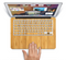 The Light Bamboo Wood Skin Set for the Apple MacBook Pro 15" with Retina Display
