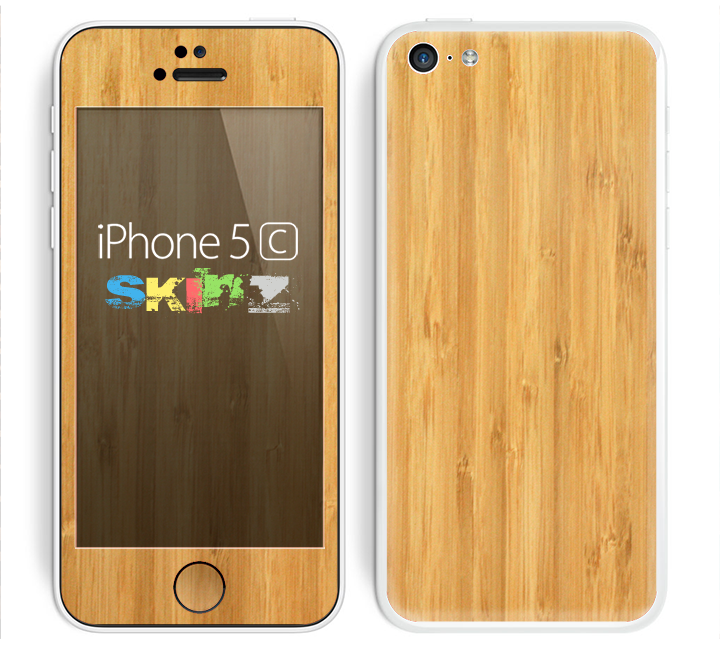 The Light Bamboo Wood Skin for the Apple iPhone 5c