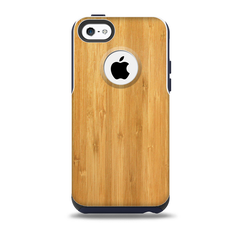 The Light Bamboo Wood Skin for the iPhone 5c OtterBox Commuter Case