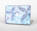 The Light Blue Butterfly Outline Skin for the Apple MacBook Pro 13"  (A1278)