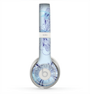 The Light Blue Butterfly Outline Skin for the Beats by Dre Solo 2 Headphones