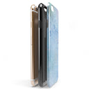 The Light Blue Cratered Moon Surface iPhone 6/6s or 6/6s Plus 2-Piece Hybrid INK-Fuzed Case