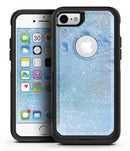 The Light Blue Cratered Moon Surface - iPhone 7 or 7 Plus Commuter Case Skin Kit