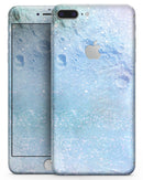 The Light Blue Cratered Moon Surface - Skin-kit for the iPhone 8 or 8 Plus