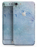 The Light Blue Cratered Moon Surface - Skin-kit for the iPhone 8 or 8 Plus