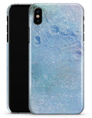 The Light Blue Cratered Moon Surface - iPhone X Clipit Case