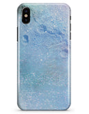 The Light Blue Cratered Moon Surface - iPhone X Clipit Case