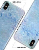 The Light Blue Cratered Moon Surface - iPhone X Clipit Case