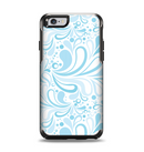 The Light Blue Droplet Sprout Pattern Apple iPhone 6 Otterbox Symmetry Case Skin Set