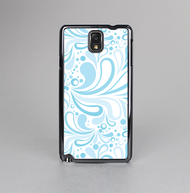The Light Blue Droplet Sprout Pattern Skin-Sert Case for the Samsung Galaxy Note 3