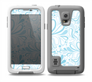 The Light Blue Droplet Sprout Pattern Skin for the Samsung Galaxy S5 frē LifeProof Case