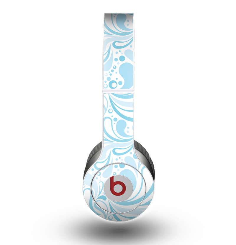 The Light Blue Floral Branches Skin for the Beats by Dre Original Solo-Solo HD Headphones