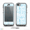 The Light Blue Droplet Sprout Pattern Skin for the iPhone 5c nüüd LifeProof Case